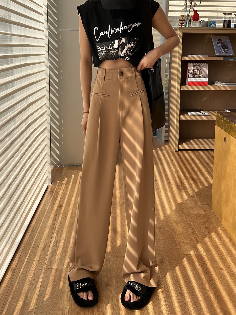 Elegant Wide-Leg High-Waist Trousers