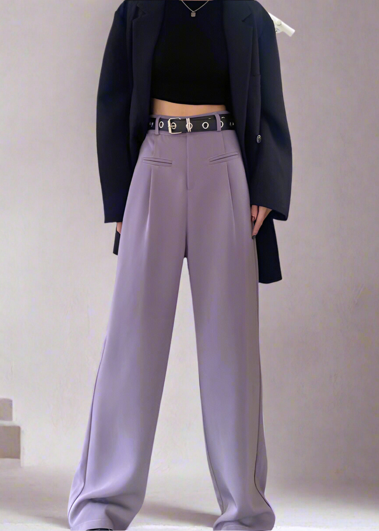 Elegant Wide-Leg High-Waist Trousers