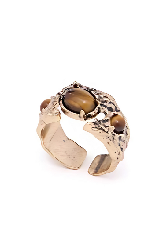 Retro Style Tigereye Ring