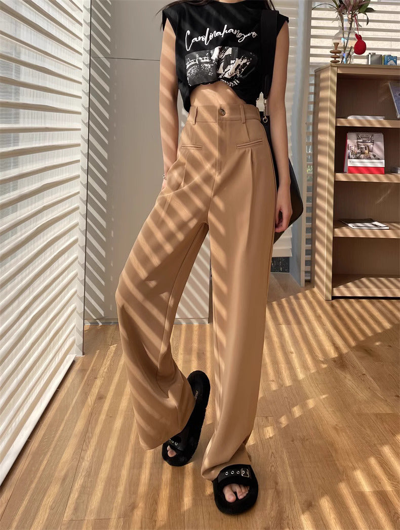 Elegant Wide-Leg High-Waist Trousers