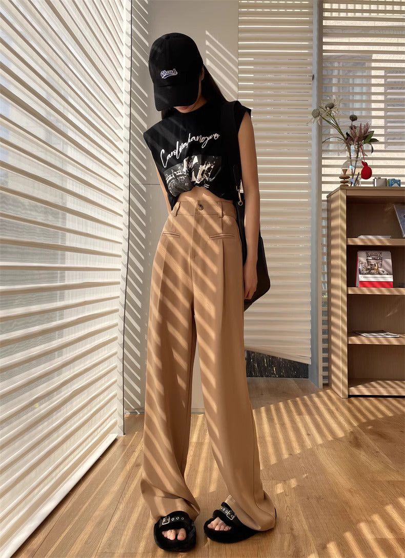 Elegant Wide-Leg High-Waist Trousers