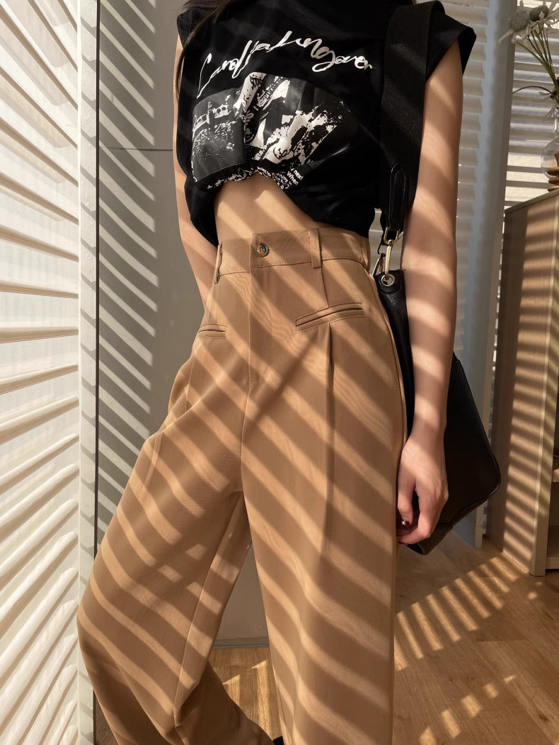 Elegant Wide-Leg High-Waist Trousers